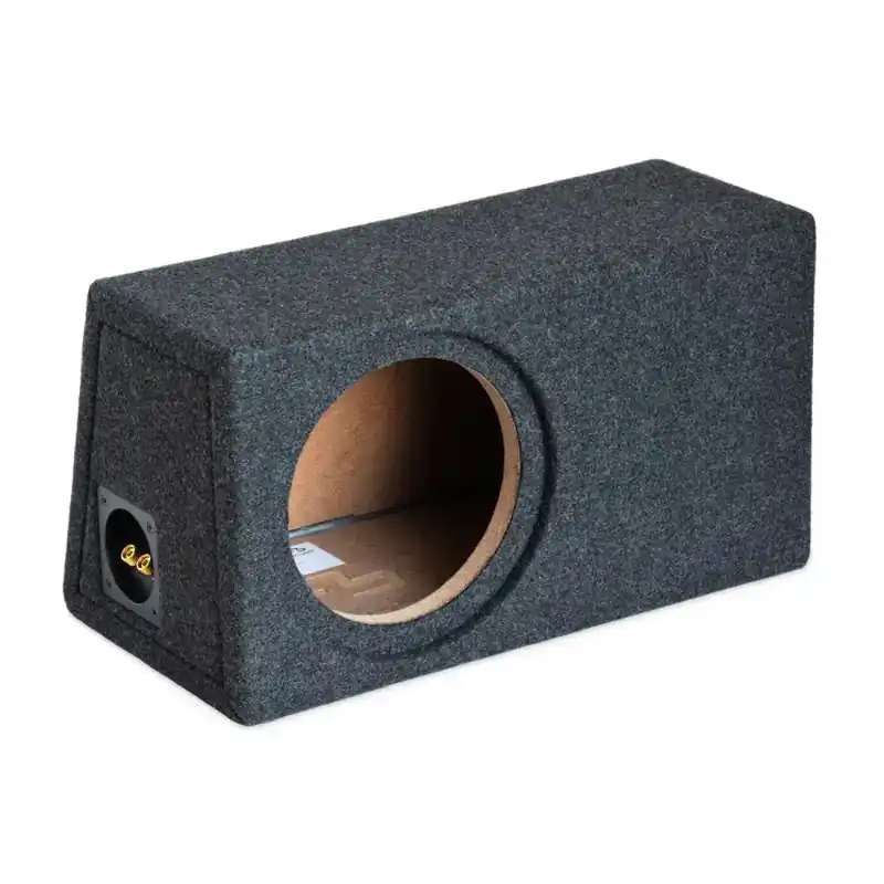 8" Subwoofer Baskasse Bassreflex Aflang Skrå - 15 liter - Skarp pris