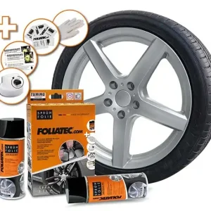 Foliatec Foliespray Sølv 2x400ml - Silver Metallic Matt - Kan bestilles