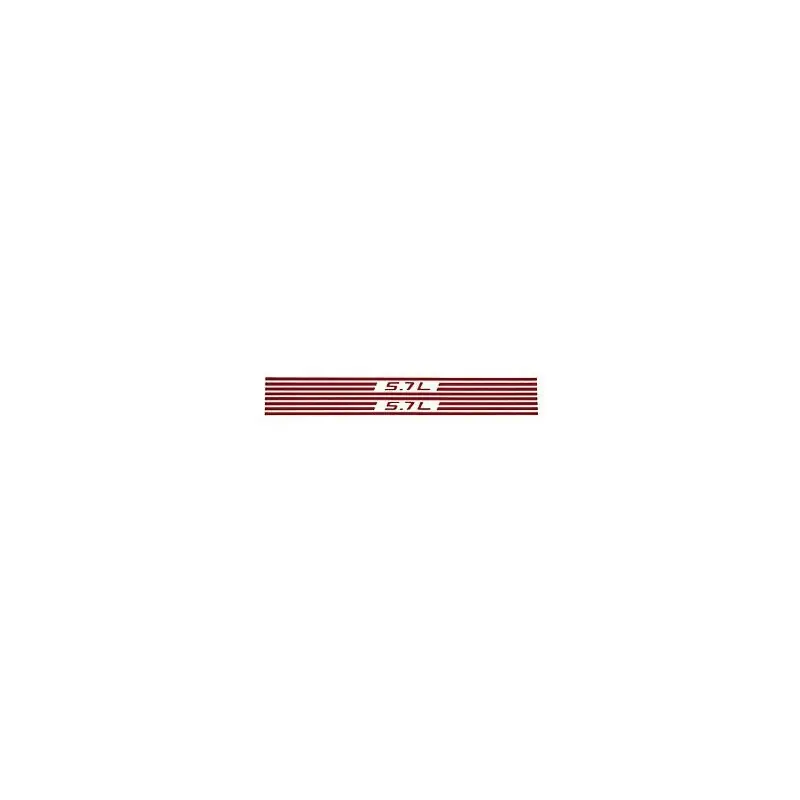 Emblem / decals for fuel rail cover Corvette 1997 til 2004 (Eck. 25-114901-1) | Bedst sælgende