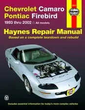 Topkvalitet | Haynes Reparations Håndbog, Chevrolet Camaro V8 1993 til 2002