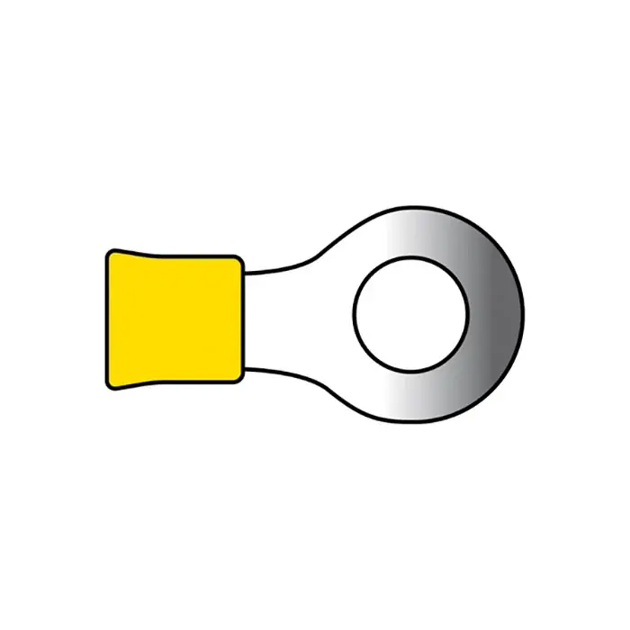Bestil nu - Kabelsko gul ring 5,3mm 2,5-6mm2 10 stk