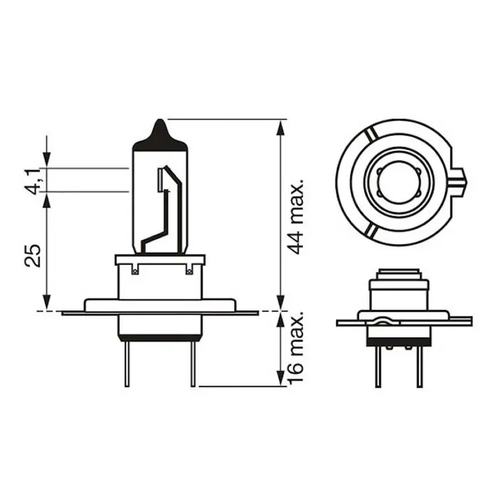 Stærkt tilbud - Bosch Ultra White pære H7 55W 12V 4200K
