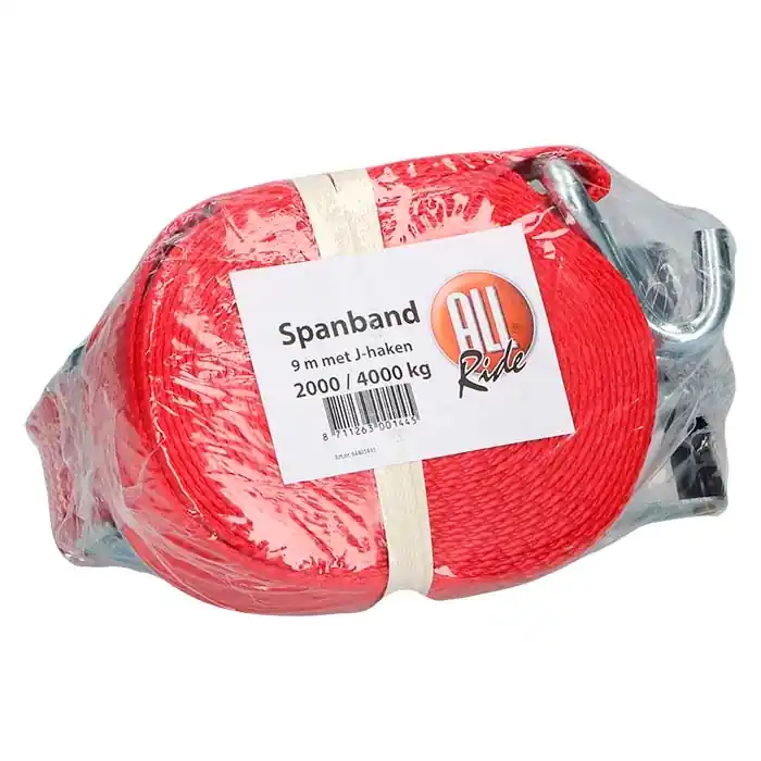 Kundernes favoritter - Allride Spænderem, heavy duty, 2 kroge, 9m, op til 2000