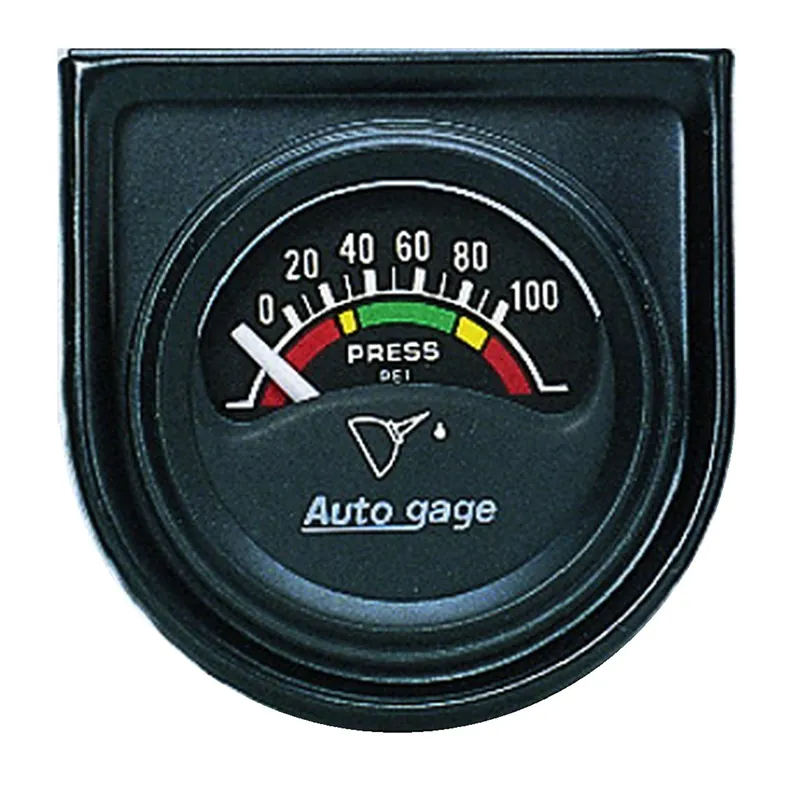 1-1/2-1/16" Oil Pressure, 0-100 Psi, Auto Gage - Mest solgt