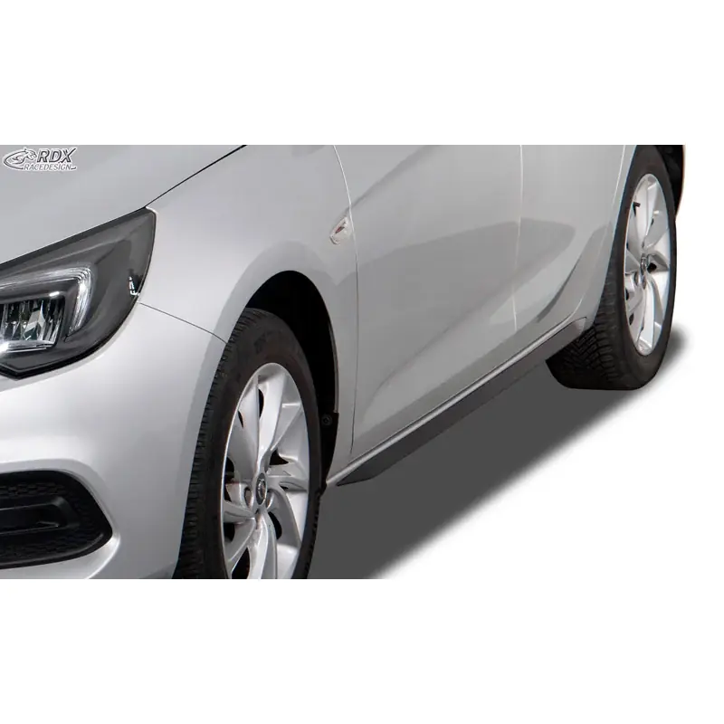 RDX Racedesign, Sideskørter ‘Slim‘, passer til Opel Astra K Hatchback 2015-2021 (ABS glossy black) - Begrænset antal
