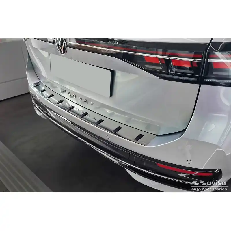 Kundernes favorit - Avisa, Bagkofangerbeskytter, Rustfritstål, passer til Volkswagen Passat Variant (CJ5) incl. R-Line & Hybrid 2024- ‘STRONG EDITION‘