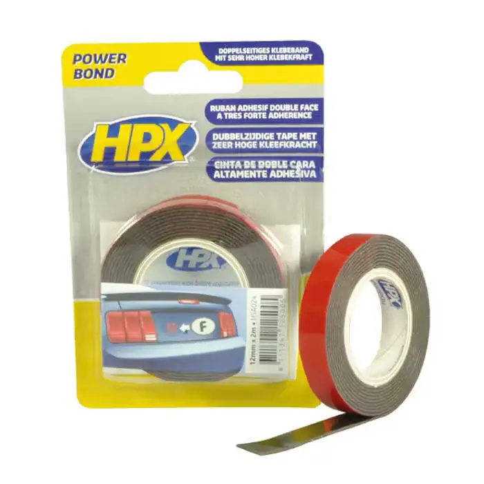 HPX HPX dobbeltklæbende tape 12mm x 2m - Kundernes favoritter