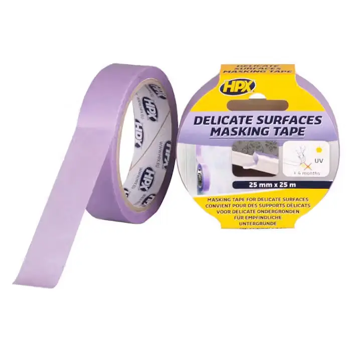 HPX HPX masking delicate surfaces tape lilla, 25mm x 25m | Populært valg