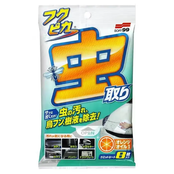 Køb online - SOFT99 Soft99 Fukupika Bugs & Droppings Removal Wipes Strong