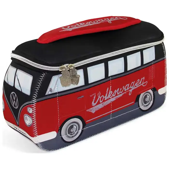 Nyt i shoppen | VW-COLLECT Toilettaske / kosmetiktaske, sort/rød