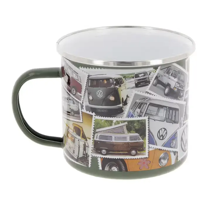 God pris | VW-COLLECT Emaljekrus, VW T1 bus "STAMPS" 500ml