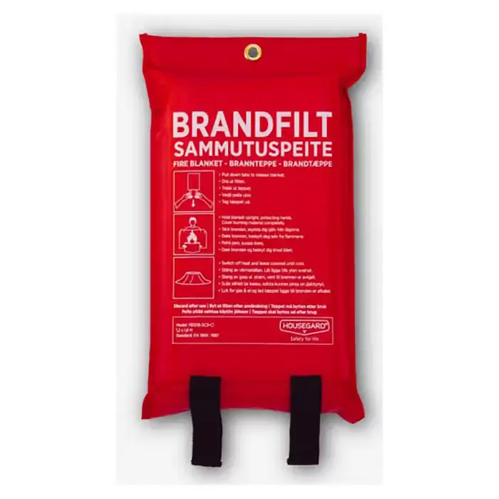 HOUSEGARD Brandtæppe 120x180 cm Housegard 1 stk - max 550 grader - Fordelagtig pris